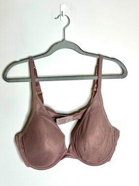 ThirdLove 24/7 Classic Contour Plunge Bra Mauve Purple Classic Comfort Sz 40D
